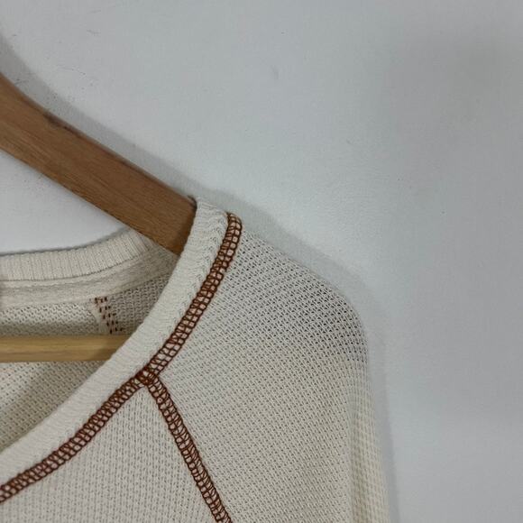 Soft Surroundings Thermal Pull Over Waffle Knit Top Women Size Large - Picture 9 of 14